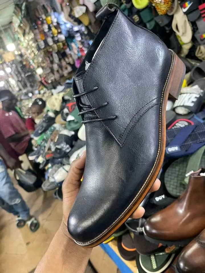 Men's Designer Formal Boots Shoes - Black