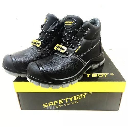 Safety Boy Heavy Duty Men's Boots Shoes - Black