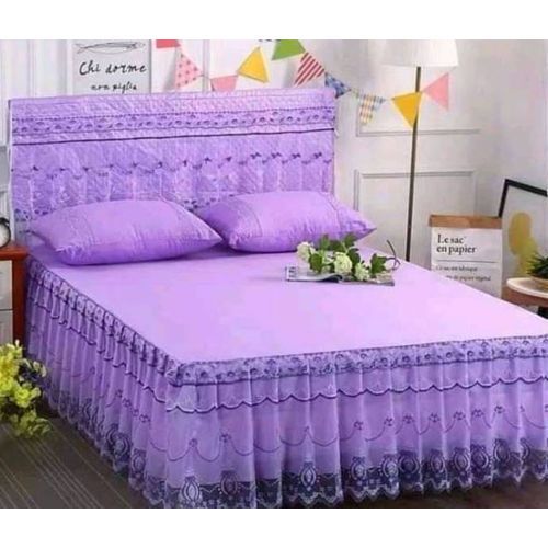Bed Liners With 2 Pillow cases - Purple