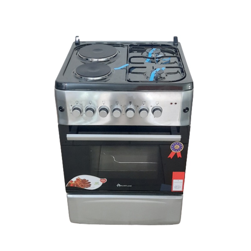 blue flame 2plates electric +2burners gas electric oven{ 60x60cm}