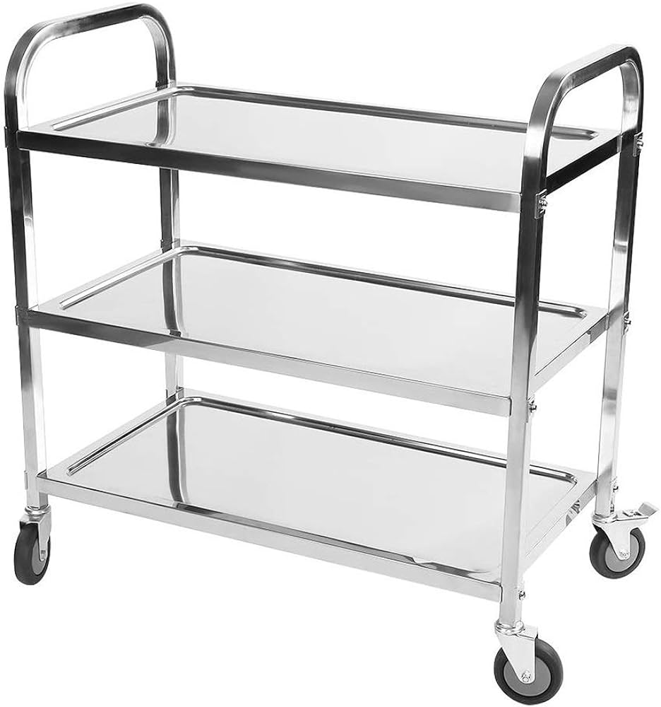 3 Tiers Assembled Dining Cart