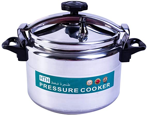 HTH 20L Pressure Cooker Aluminum for Household,Super-pressure Cooker Secure Cookerware, Silver