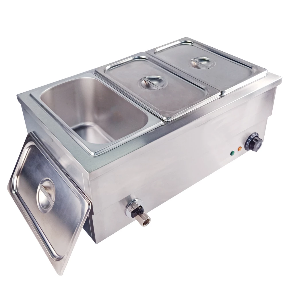 Bain marie 2 tanks stainless Steel