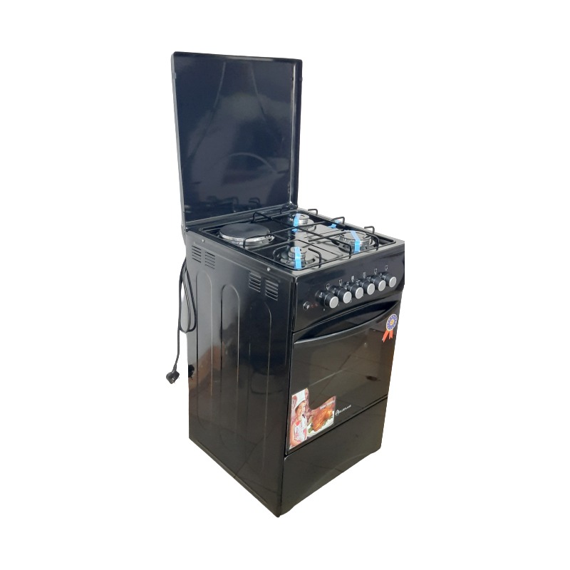 3 burners +1 plate electric , electric oven{ blueflame} 50×50 cm