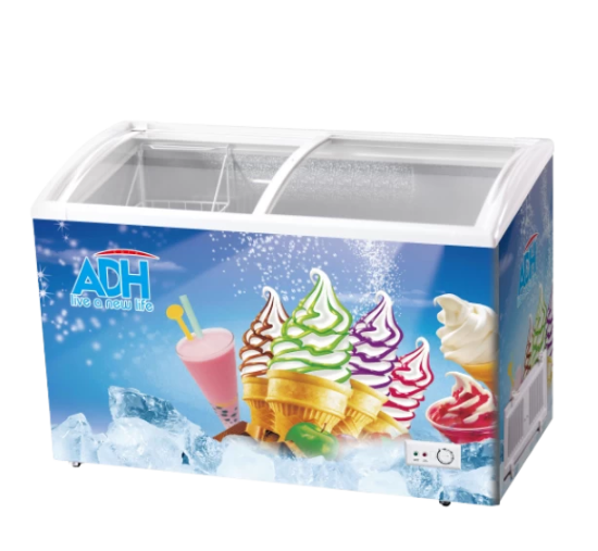 ADH Show Case Display Freezer SD 390 Litres – ICE CREAM FREEZER