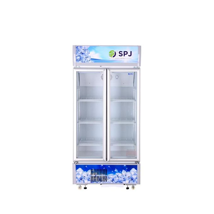SPJ 2-Door 700 Liter Beverage Cooler Chiller Showcase Refrigerator