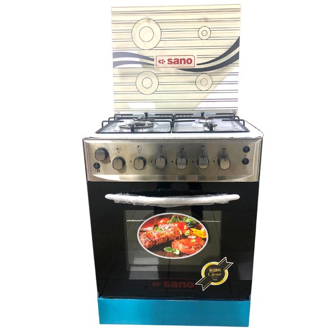 Sano 60X60 Full Gas, Timer, Ignition, Double Burner Oven With Rotisserie