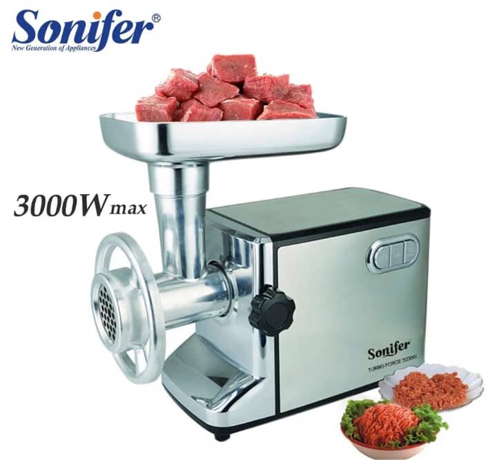 Electric meat mincer