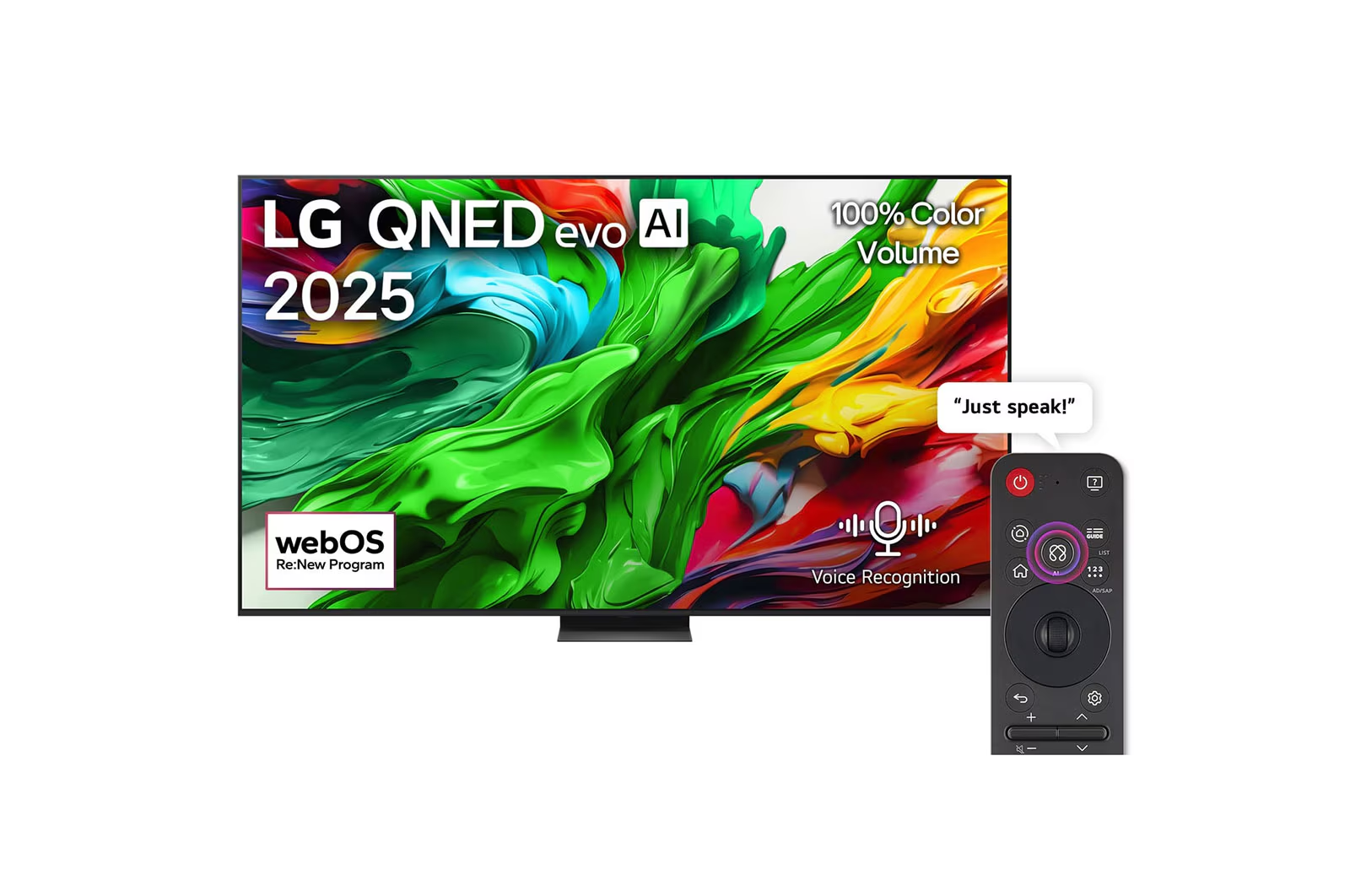 100 inch LG QNED evo AI QNED86 4K 120Hz Smart TV AI Magic remote webOS25 2025