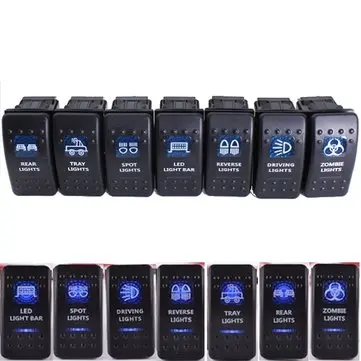 Carling vodotěsné LED indikátorové světlo Rocker SPST ON-OFF vypínač