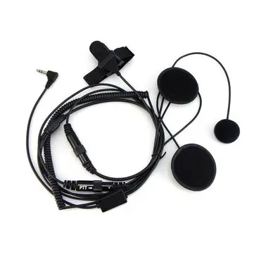 1 Pin Full Face Uzavřená Helma Headset pro Motorola Rádio Walkie Talkie