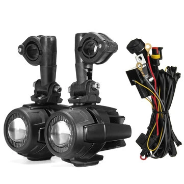 Světlomet pro mlhové světlo LED druhé generace, světelný bod ze slitiny hliníku s kabeláží s vypínačem pro BMW R1200GS F800GS