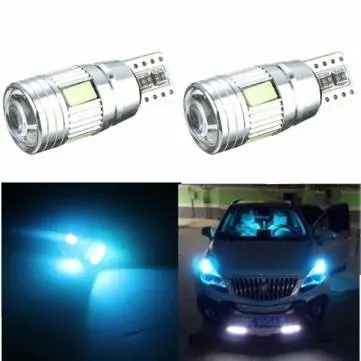 2pcs Car Bulb Lamp 5630 2W T10 Lens Canbus Error Free Lights