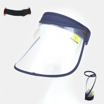 Průhledná prachuvzdorná kšiltovka s velkou krempou, přenosná, prázdna vrchní klobouk