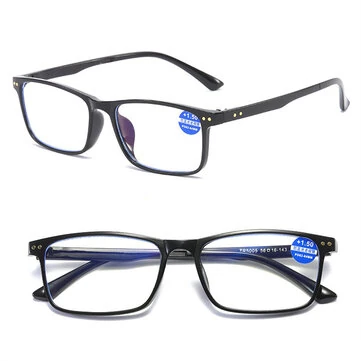 Módní brýle proti modrému světlu HD na čtení pro muže a ženy klasické čtvercové pohodlné nosní podložky brýle na presbyopii