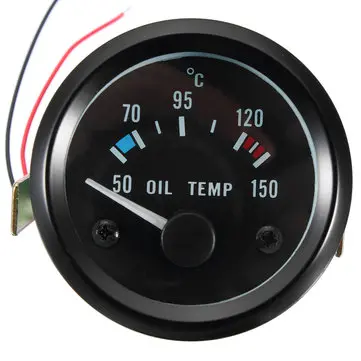 2 palce 52mm 12V Univerzální teploměr teploty oleje 50-150 °C pro auto motocykl