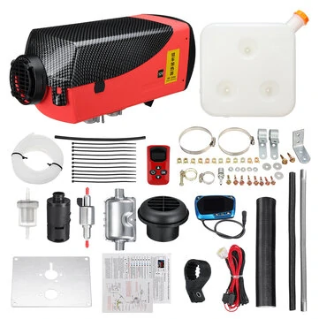 Vylepšený 12V 5-8KW ohřívač stání vzduchu Diesel LCD Termostat Dálkové ovládání tlumič pro auto RV nákladní loď přívěs topení