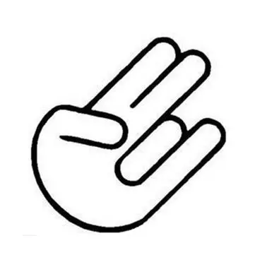 14x10cm Gestikulace Reflexní Nálepky Auto Nákladní Vozidlo Motocykl Nálepka