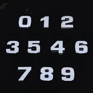 3D Emblém Nálepka s číslem dopisem DIY Nálepka