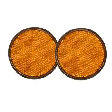 2 ks 2 palce kulaté odrazky Orange Universal Pro Motocykly ATV Bicykly Dirt Bikes