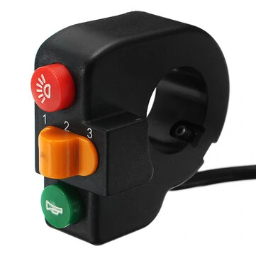 22 mm 7/8 palců Motocykl Skútr Řídítka Vypínač Houpání Hlavní světlomet 3 Rychlostní Střídání Zapnout Vypnout 3 v 1