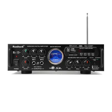 339BT 220V 500W Automobilový digitální LED panel bluetooth Domácí Karaoke Zesilovač Bezdrátový FM Audio