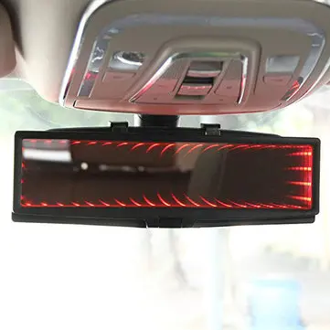 3D Car LED interiérové proti oslnění zpětné zrcadlo HD širokoúhlý obytný reflektor zrcadlo nastavitelný