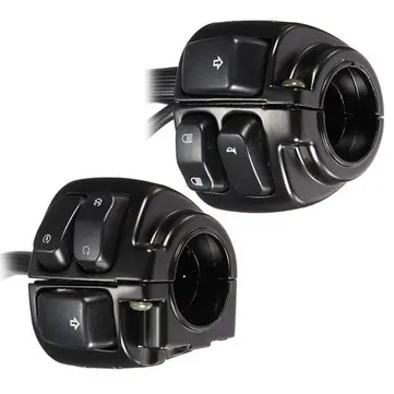 Pár 1 palec 25 mm Ovládací spínač řídítek Motocykl Kryt Kabeláže pro Harley