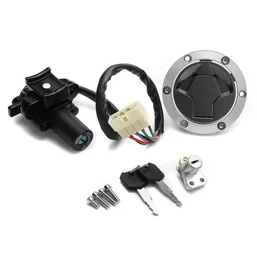 Zapalovací Spínač Kryt Palivového Víčka Zámek Klíč pro Kawasaki Ninja 250R Ninja EX300