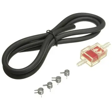 6mm Palivový filtr Palivová hadice Závit s 4 klipy Univerzální pro motocykl Skútr