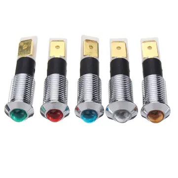 12V 10mm LED přístrojová deska varovná indikační světla