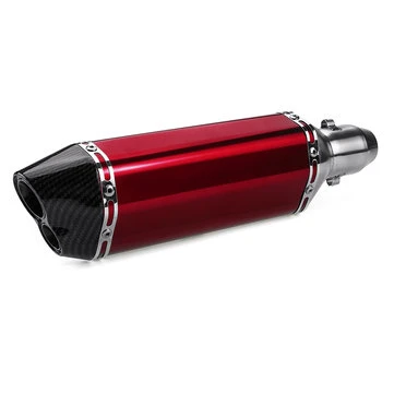 38-51 mm Motocyklový Výfuk Uhlíková Nerezová Výfuková Potrubí Dvojitý Výdech ATV