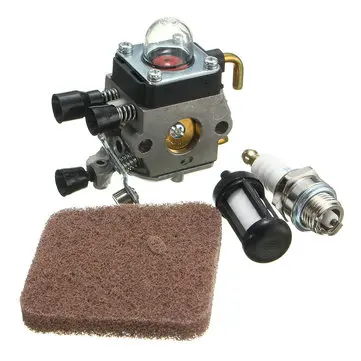 Karburátor Karburátor + Svíčka + Palivový filtr pro Zama STIHL FS45 FS55R FS55RC HL45