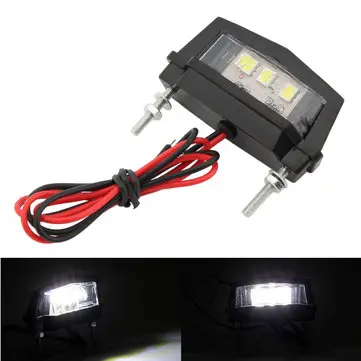 12V LED osvětlení registrační značky pro motorky Honda/Kawasaki/Yamaha/Suzuki