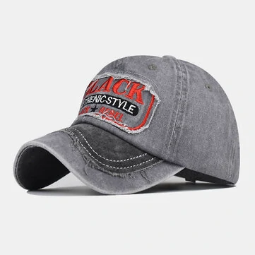 Unisex Zdeformovaný Kupolový Křivý Kšilt Písmeno Přišití Vyšívaná Baseballka Letní Stínicí Klobouk