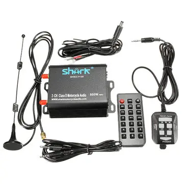 Motorcyklový stereo audiosystém třídy D zesilovač hudba pro SHKC7120 800W 2-CH