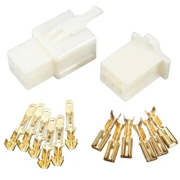6 Way 2.8mm Connector Terminal Kit For Car Motorcycle Pin Blade Scooter ATV