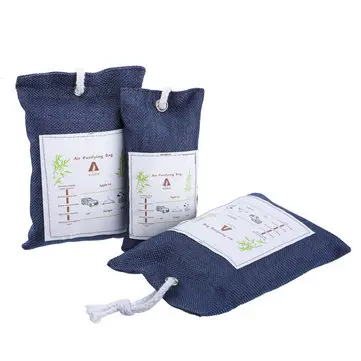 Audew 6 balení Bambusové Aktivní Uhlíkové Filtrační Pytle Eliminující Pach, Plísně, Odvlhčovače pro Auta, Skříně, Koupelny, Prostor Pro Domácí Mazlíčky