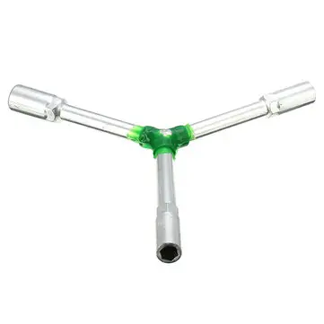 Motocyklový klíč typu Y Třístranný chrom-vanadiová ocelová zásuvková klíč trojúhlový nástroj