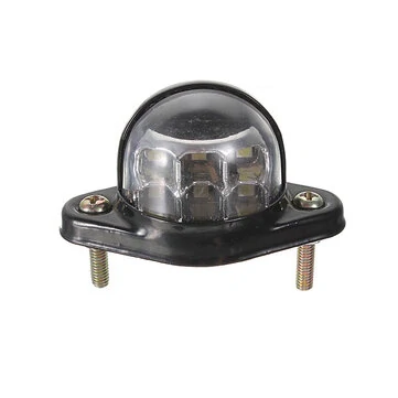 12V 6 LED Světlo na poznávací značku s odrazkou pro přípojné vozíky, nákladní automobily a nákladní automobily