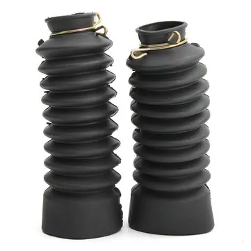 Černé Prachotěsné Kryty Přední Vidle Motocyklu 140mm