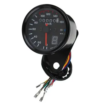 Univerzální motocykl LED Odometer Speedometer Speedo Tachometer Gauge