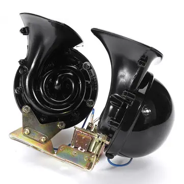 Pár 12V 300dB Vodotěsný Dvojitý Elektrický Býčí Vzduchový Klakson Super Hlasitý Univerzální Auto Kamion Loď