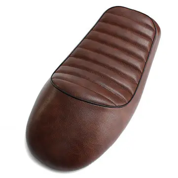 Motocyklový Hrbol Café Racer Saddle Seat Hnědý pro Honda-CB Suzuki-GS Yamaha-XJ