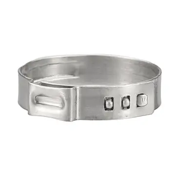 50 kusů 1 palec nerezových očkovacích svorek Ear PEX Clamp Cinch Rings Crimp Pinch Fitting Tube