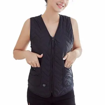 Unisex USB Elektrické Zahřívací Vestu Látka Inteligentní Zimní Ohřevný Záplaty