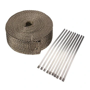 Izolace závěsného potrubí výfuku 5 m pro turbodmychadlo Vysoká tepelná páska Zlato