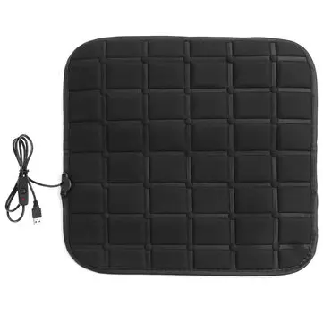 45 * 45 cm Automobilní vlákno vyhřívaná sedačka Čalouněný teplý zimní kryt Elektrická topná podložka
