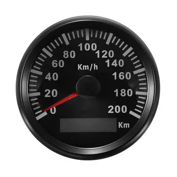 85mm 200 KM/H Nerezový GPS Tachometr Vodotěsné Digitální Měřiče Auto Motocykl
