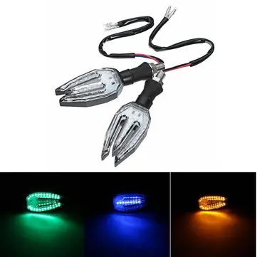 Univerzální 12V LED motocyklové/ motocyklové ukazatele směru Blinker světla lampa žárovka 5 barev